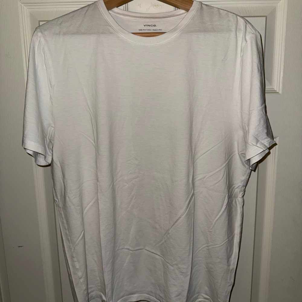 Vince Classic White Short Sleeve Tee